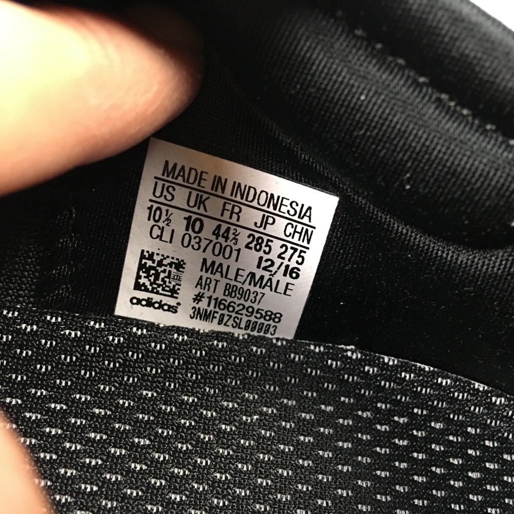 Adidas Alphabounce 1M 10.5 381 BB9037 Blue White - Picture 6 of 7